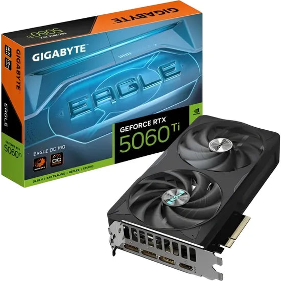 PLACA DE VIDEO GIGABYTE RTX5060 TI EAGLE OC 16GB/GDDR7/2572MHZ/2FAN GV-N506TEAGLE OC-16GD 3GTA.BR-PY Product