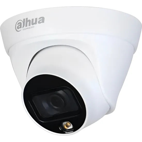 CAMARA DE SEGURIDAD DAHUA CAM IP DOMO FULL COLOR 2MP/2.8MM/POE/WHITE (DH-IPC-HDW1239T1-LED-S6). Product