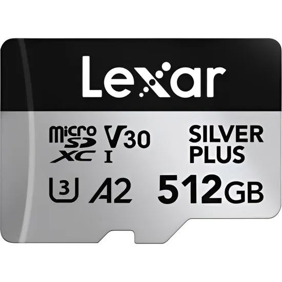 MICRO SD 512GB LEXAR PROFESSIONAL SILVER PLUS 205-150MB/S C10 (LMSSIPL512G-BNANG)