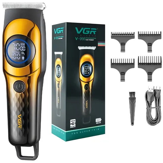 CORTA PELO VGR V-966 VOYAGER RECARGABLE GOLD/BLACK