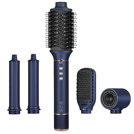 KIT CEPILLO SECADOR ENZO EN-754 5-IN-1 BLUE 1500W 220V