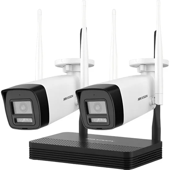 KIT CCTV HIKVISION NKS422W0H NVS NVR MICROSD 2 CAM BULLET IP WIFI 2WAY/MIC Product