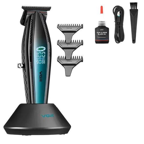 CORTA PELO VGR V-992 LED/RECARGABLE BLACK/GREEN Product