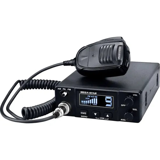 RADIO COMUNICADOR MEGA STAR MG57 40 CANALES/AM/FM/BLACK Product