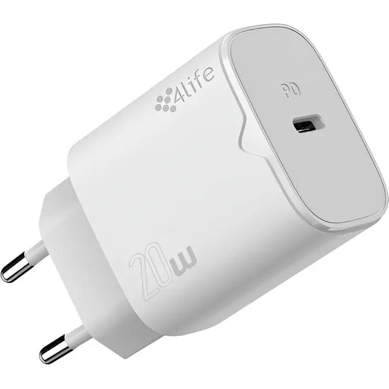 CARGADOR PARED 4LIFE USB-C 20W GAN WHITE FL06CPDW Product