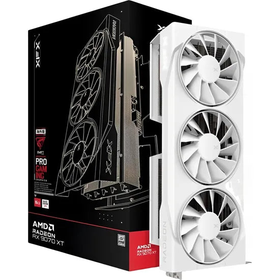 VGA XFX RADEON RX9070 XT SWIFT GAMING EDITION WHITE 16GB/GDDR6/2970MHZ/3FAN RX-97TSWF3W9 Product