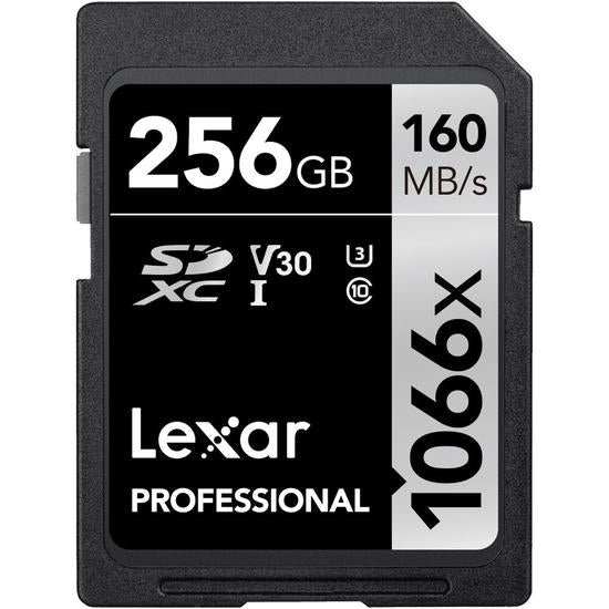 Tarjeta de memoria Lexar 1066X SDXC 256GB Clase 10 160MB/s