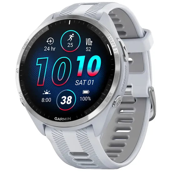 RELOJ GARMIN FORERUNNER 965 47.2MM WHITESTONE - TITANIUM BEZEL 010-02809-01