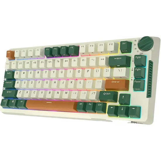 TECLADO MECANICO WIRELESS ROYAL KLUDGE RKH81 RGB/75%/TRI MODE/BLUE SW(CLICKY)/ING/TIME MACHI Product