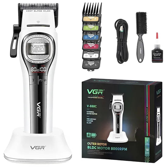 CORTA PELO VGR V-888C RECARGABLE WHITE