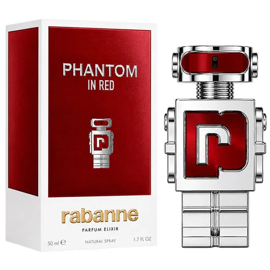 PERFUME  RABANNE PHANTOM IN RED PARFUM ELIXIR 50ML - MASCULINO