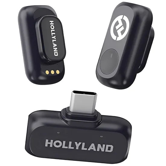 MICROFONO HOLLYLAND A1 MINI DUO - USB-C (2TX + 1RX USB-C) (SIN ESTUCHE) - ANATEL Product