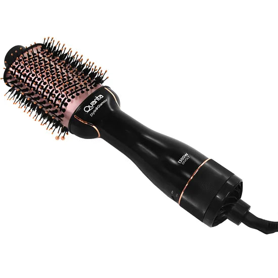 CEPILLO SECADOR QUANTA QTES6000N 2X1 BIVOLT BLACK/ROSE GOLD