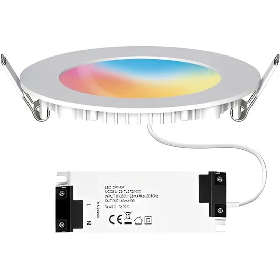 LAMPARA DE TECHO MOES ZIGBEE ZB-TDD6-RCW-4 RGB/6W/GOOGLE/ALEXA/BIVOLT Product