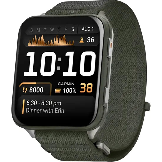 RELOJ GARMIN VENU X1 41X46MM MOSS/TITANIUM - MOSS NYLON BAND 010-02980-01