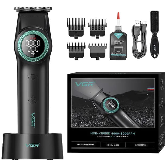 CORTA PELO VGR V-977  RECARGABLE BLACK