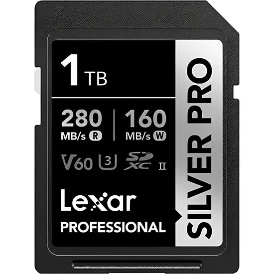 MEMORIA RAM SD 1TB LEXAR PROFESSIONAL SILVER PRO 280-160MB/S C10 (LSDSIPR001T-BNNNG)