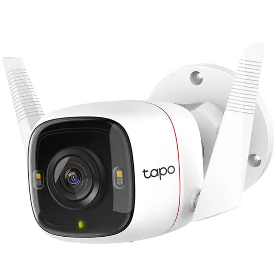 CAMARA IP EXTERNA TP-LINK TAPO C320WS NOCTURNA A COLOR 2K/QHD/SIRENE/LUZ/2WAY/WIFI/WHT Product