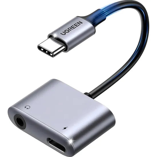 ADAP. UGREEN USB-C 2IN1 USB-C/JACK 3.5MM CM231 GRAY Product
