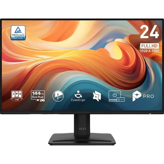 MONITOR 23.8"" MSI PRO MP242 E14A FHD IPS/144HZ/1MS/8B/SPEAKER/HDMI/DP/VGA Product