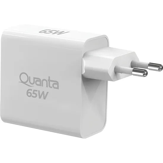 CARGADOR PARED QUANTA QTCRP65 USB-A+2USB-C 65W QC3.0 WHITE Product