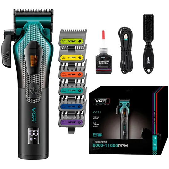 CORTA PELO VGR V-271 RECARGABLE GREEN