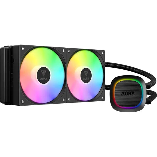 COOLER LIQUID GAMDIAS AURA GL240 V2 ARGB 240MM PWM/2FAN/BLACK 1GTA.BR