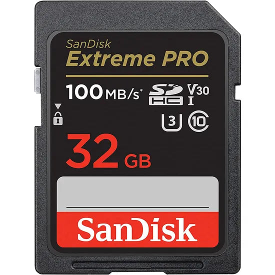 MEMORIA RAM SD 32GB SANDISK EXTREME PRO 100-90MB/S U3 UHS I (SDSDXXO-032G-GN4IN) Product