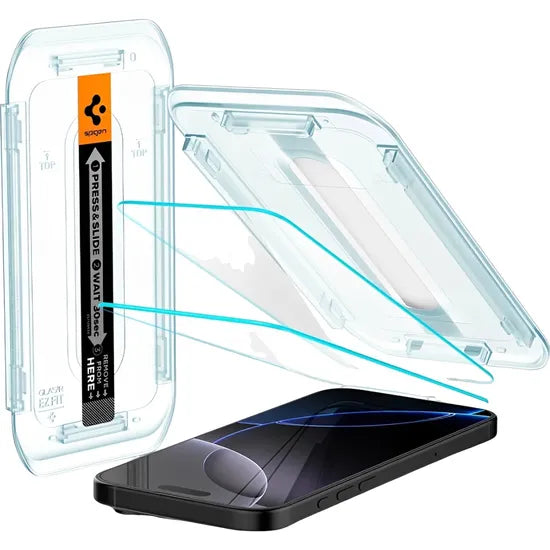 FILM VIDRIO SPIGEN TRANSPARENCY 17/17 PRO GLASTR EZ FIT AGL07928 (PACK 2)