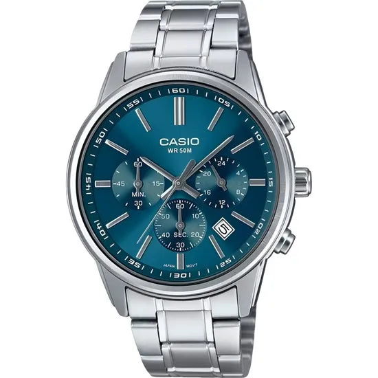 RELOJ CASIO DRESS MTP-E515D-2A1VDF GREEN/SILVER Product