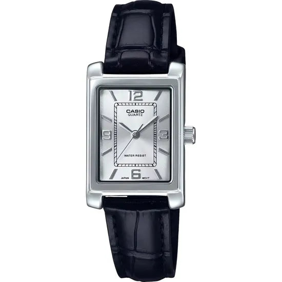 RELOJ CASIO LTP-1234LL-7ADF SILVER/WHITE/BLACK LEATHER Product