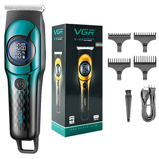 CORTA PELO VGR V-966 VOYAGER RECARGABLE GREEN/BLACK