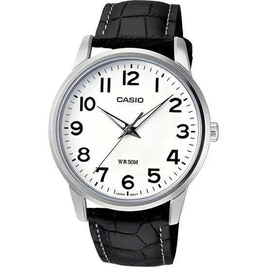 RELOJ CASIO DRESS LTP-1303L-7BVDF SILVER/BLACK LEATHER Product