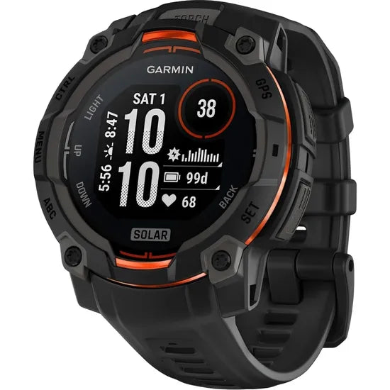 RELOJ GARMIN INSTINCT 3 SOLAR 45MM BLACK - BLACK BAND 010-02934-00