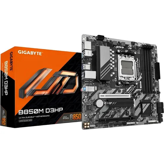 PLACA MADRE GIGABYTE AM5 B850M D3HP HDMI/2DP/USB 3.2/2M.2/DDR5/MATX