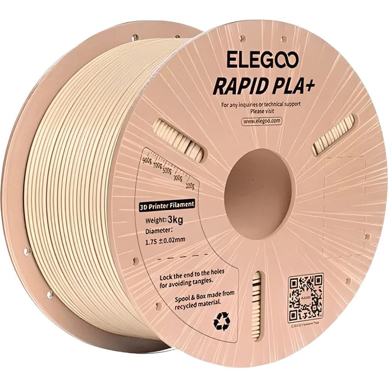 FILAMENTO P/IMPRESORA 3D ELEGOO RAPID PLA+ BEIGE 3KG/1.75MM