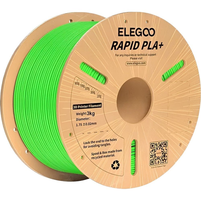 FILAMENTO P/IMPRESORA 3D ELEGOO RAPID PLA+ GREEN 3KG/1.75MM
