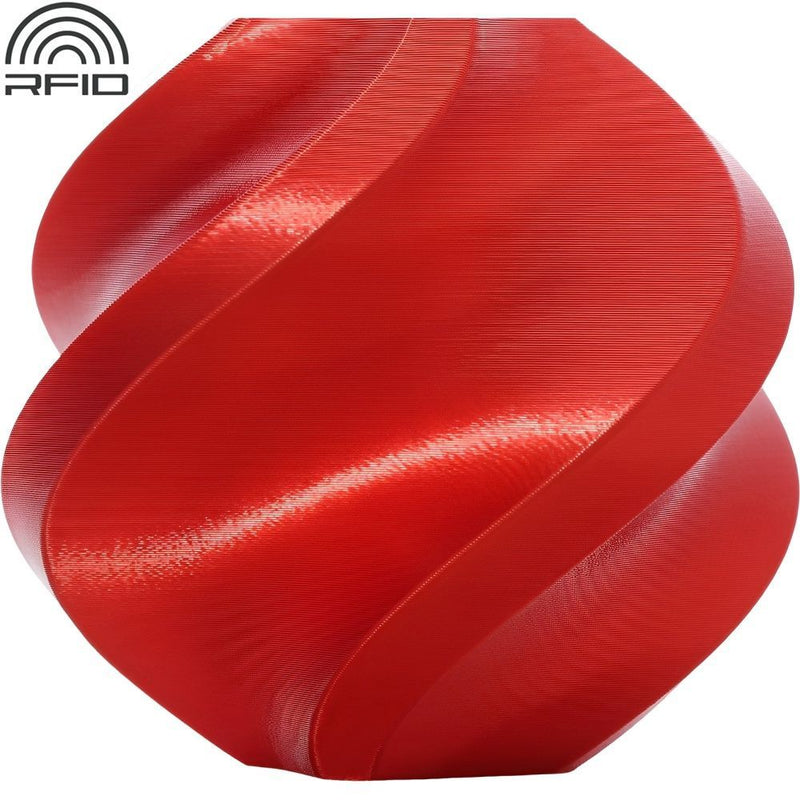 FILAMENTO P/IMPRESORA 3D BAMBU LAB PLA SILK+/CANDY RED/1KG/1.75MM