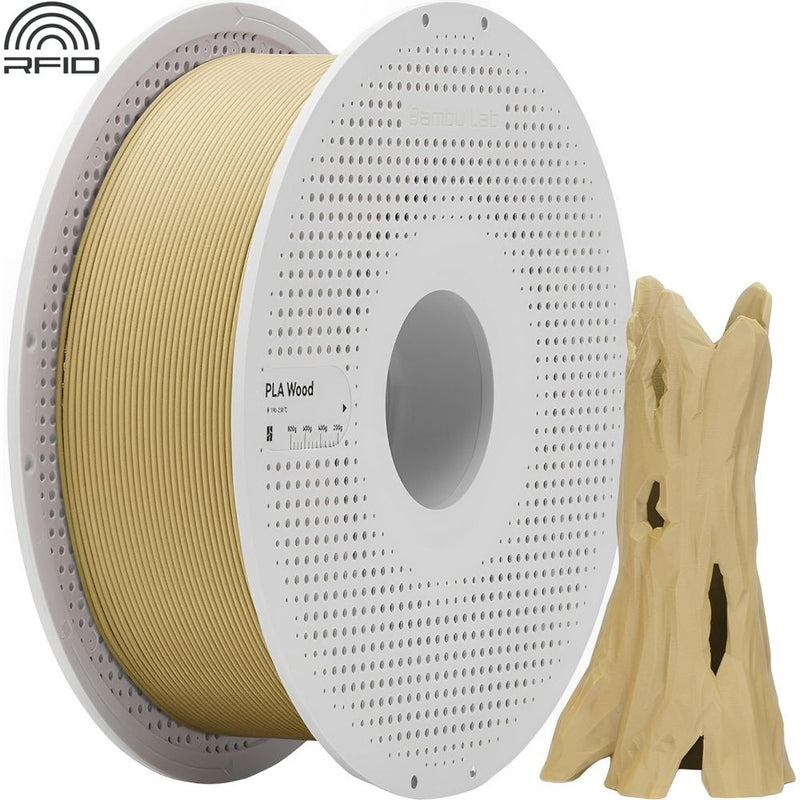FILAMENTO P/IMPRESORA 3D BAMBU LAB PLA-WOOD/CLASSIC BIRCH/1KG/1.75MM