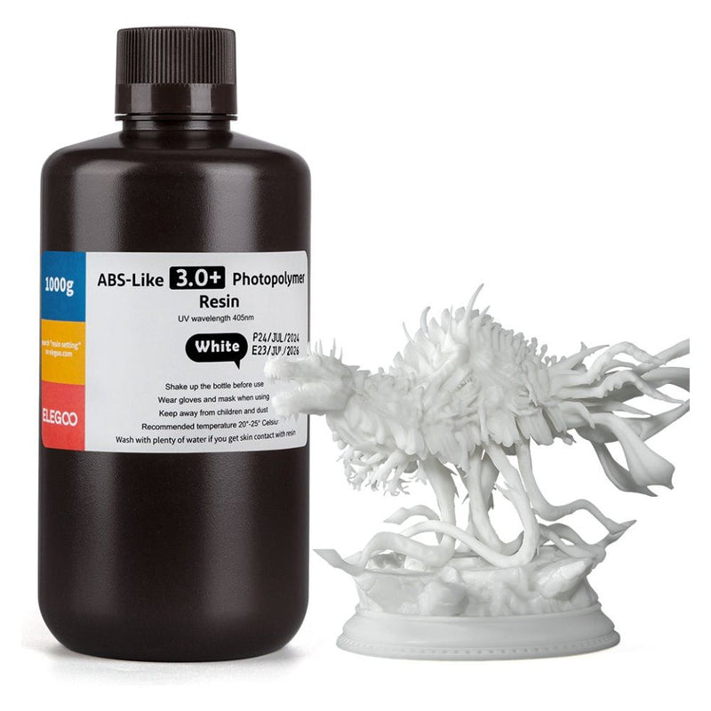 RESINA P/IMPRESORA 3D ELEGOO ABS-LIKE WHITE 3.0+/1KG