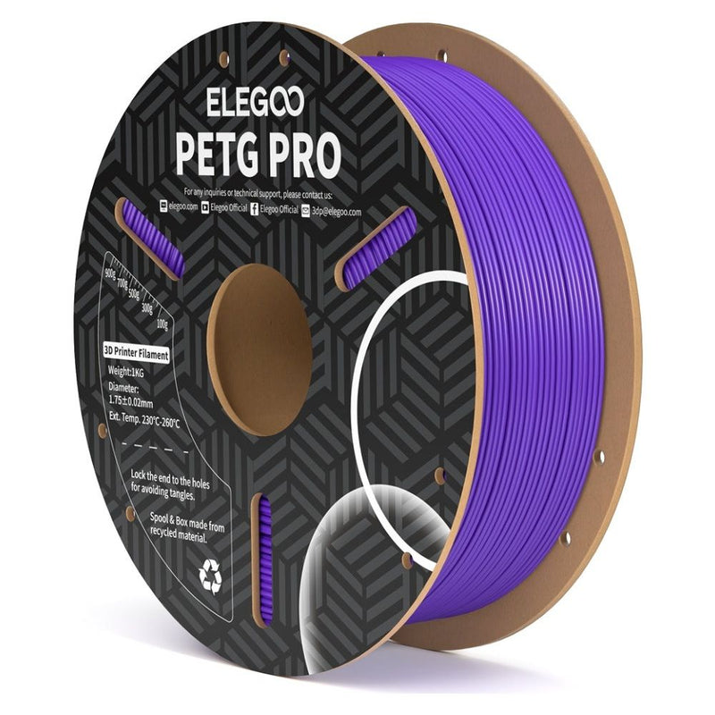 FILAMENTO P/IMPRESORA 3D ELEGOO PETG PRO PURPLE 1KG/1.75MM