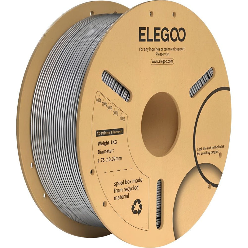 FILAMENTO P/IMPRESORA 3D ELEGOO PLA+ SPACE GREY 1KG/1.75MM 151865