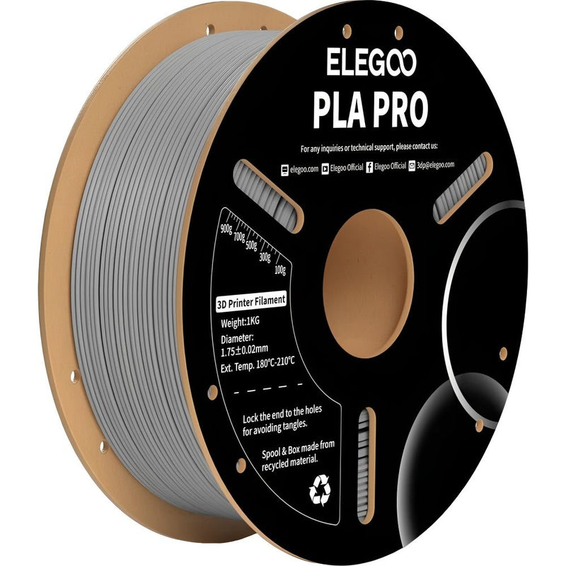 FILAMENTO P/IMPRESORA 3D ELEGOO PLA PRO GREY 1KG/1.75MM 151899