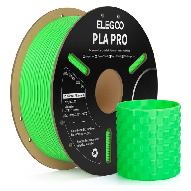 FILAMENTO P/IMPRESORA 3D ELEGOO PLA PRO NEON GREEN 1KG/1.75MM