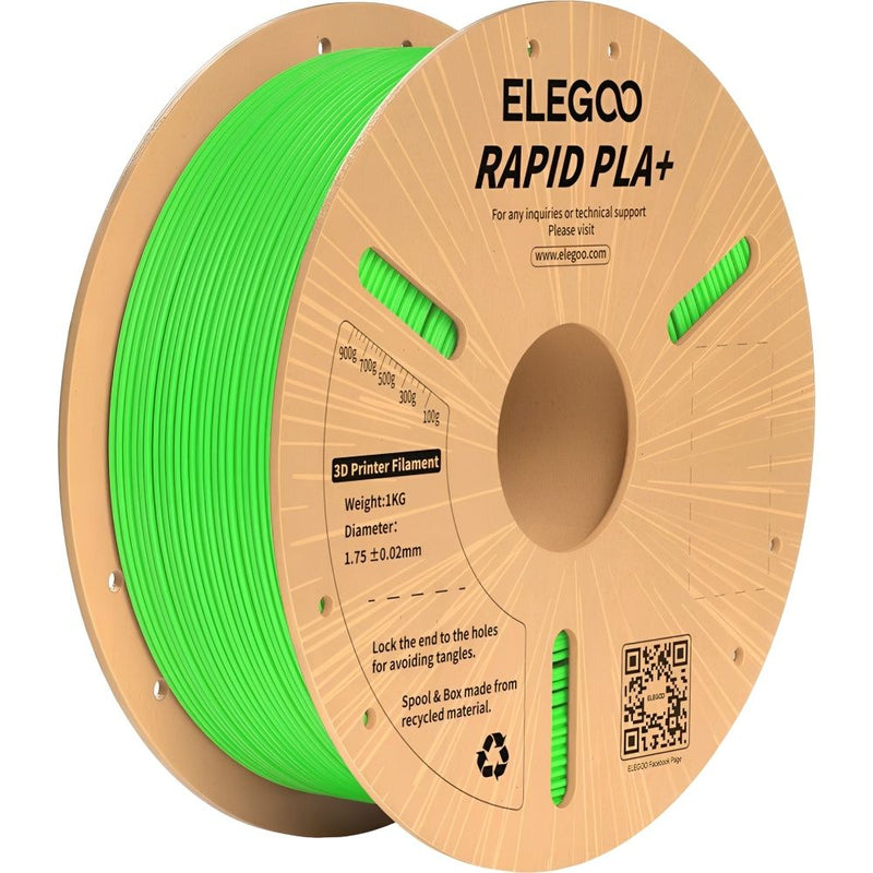 FILAMENTO P/IMPRESORA 3D ELEGOO RAPID PLA+ GREEN 1KG/1.75MM 151868