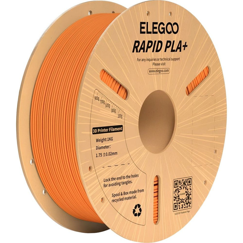 FILAMENTO P/IMPRESORA 3D ELEGOO RAPID PLA+ ORANGE 1KG/1.75MM 151871