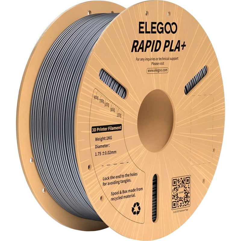 FILAMENTO P/IMPRESORA 3D ELEGOO RAPID PLA+ SLIVER 1KG/1.75MM 151870