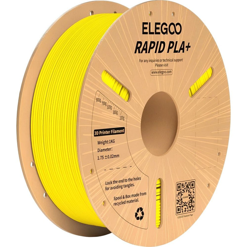 FILAMENTO P/IMPRESORA 3D ELEGOO RAPID PLA+ YELLOW 1KG/1.75MM 151872