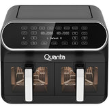 FREIDORA ELECTRICA QUANTA QTAFS80 DUESUPREME 2400W/220V/8L/NEGRO PLATA 126035