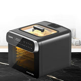 FREIDORA ELECTRICA QUANTA QTFTH130 4-IN-1 C/HORNO 360°/13L/1600W/BLACK/220V 60HZ 140988